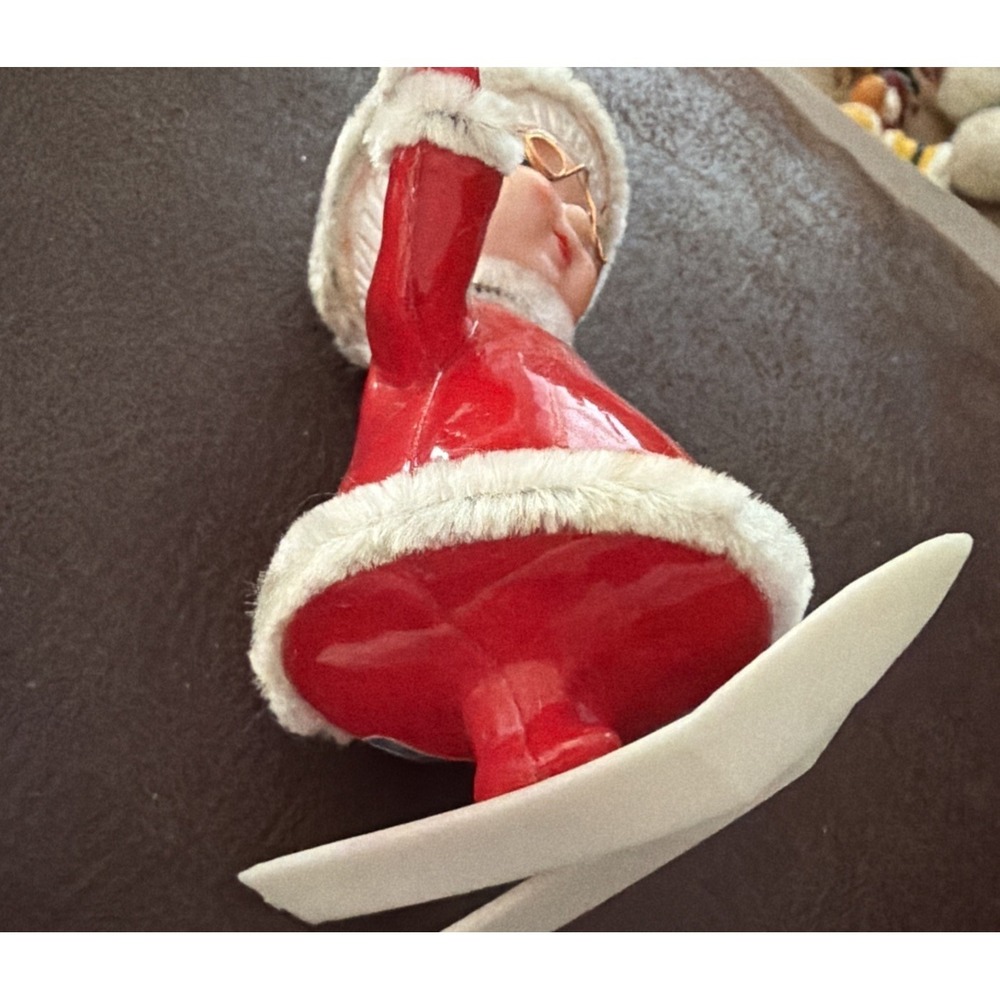 Vintage Skating Mrs Claus Christmas Ornament - Picture 6 of 6